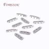 DIY Beading Jewellery Making Components 3 Holes Separators for Beads,18K Gold Plated Inlaid Zircon Beads Spacer Bar Separators
