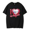 I Love My Boyfriend Pattern Print T-shirt Women Summer Enthusiasm Letter Cotton Clothing Women Casual Loose Appliques Tees
