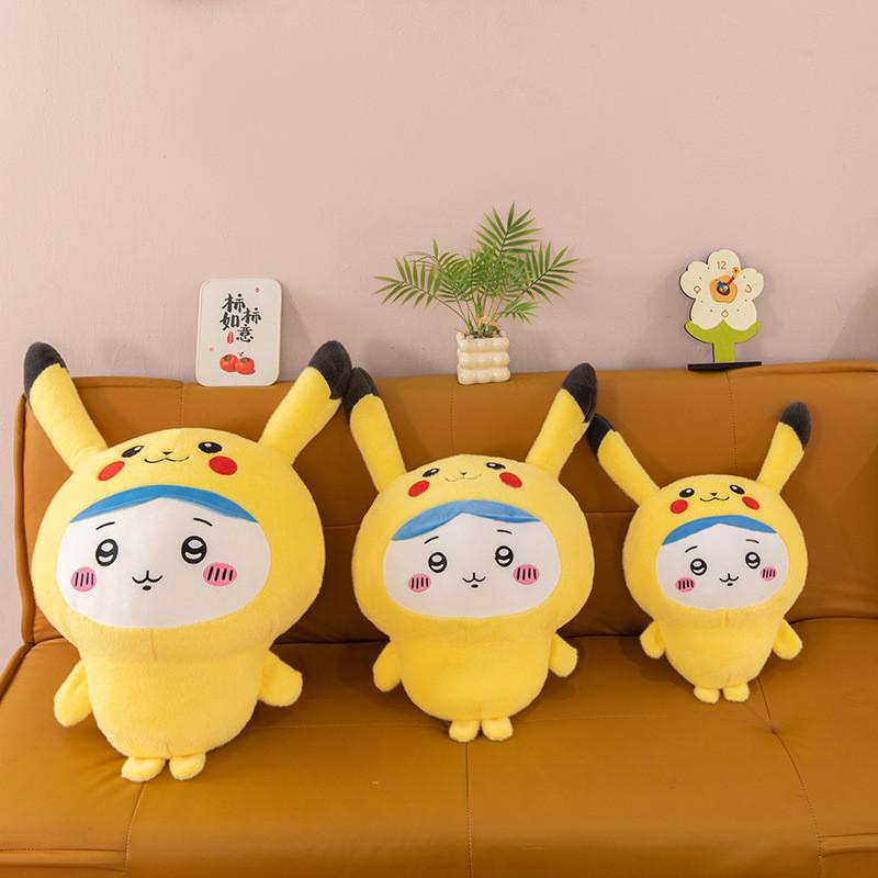 Usagi Chiikawa Hachiware Transform Pikachu Kuromi Hase Weiches Plüschtier Für Sammler Geschenk Und Heimdekoration