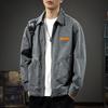 2025 Men's Casual Lapel Jacket: Handsome Detroit Workwear Coat for Spring and Autumn