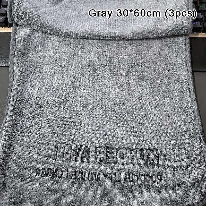 3Pcs Microfiber Thicken Car Wash Towel Universal Cleaning Drying Strong Water Absorption