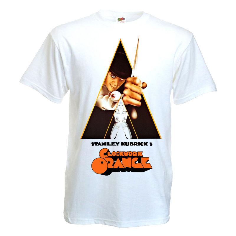 26 CLOCKWORK ORANGE Movie Poster T shirt WHITE all sizes Unisex T-Shirt XXXL