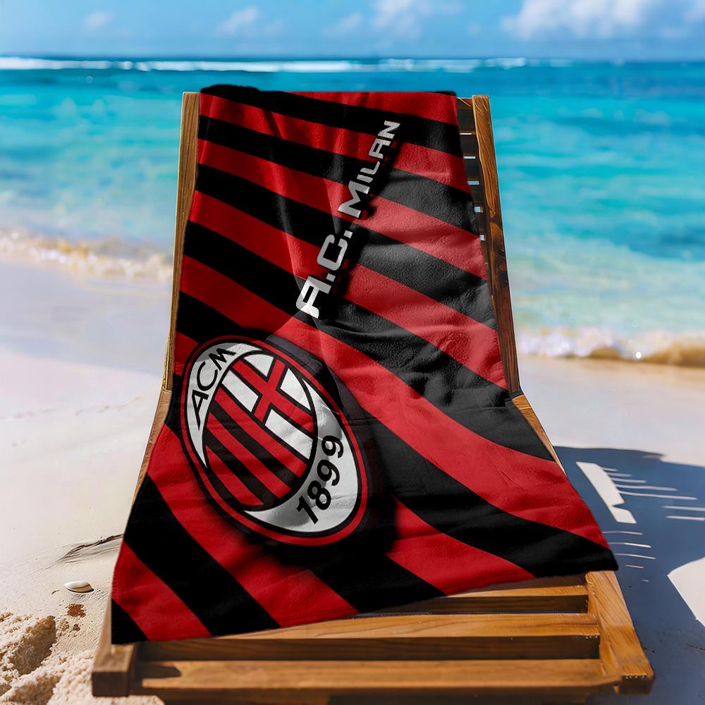 AC Mailand Strandtuch Superweiche Mikrofaser Schnelltrocknendes Gewebe Bequem Leicht Geeignet Für Schwimmen Fitnessstudio Camping Yoga Urlaub
