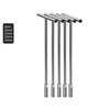 Set of 5 T-type Socket Wrenches: 8mm, 10mm, 12mm, 13mm, and 14mm. WHSYH065