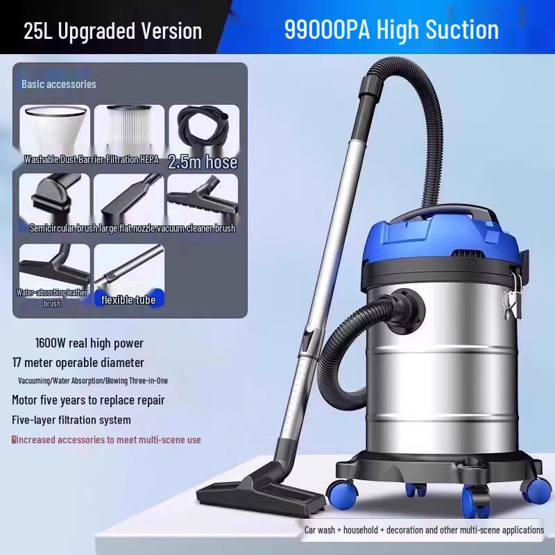 Leistungsstarker Staubsauger mit hoher Saugkraft für Zuhause, Auto und gewerbliche Nutzung