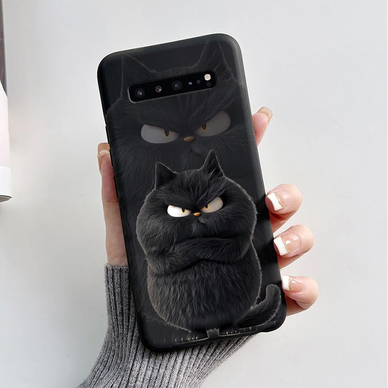 For Samsung S10 5G Case Cute Cartoon Soft Silicone Matte Slim Protective Phone Cover For Samsung Galaxy S10 5G G977N Case Coque