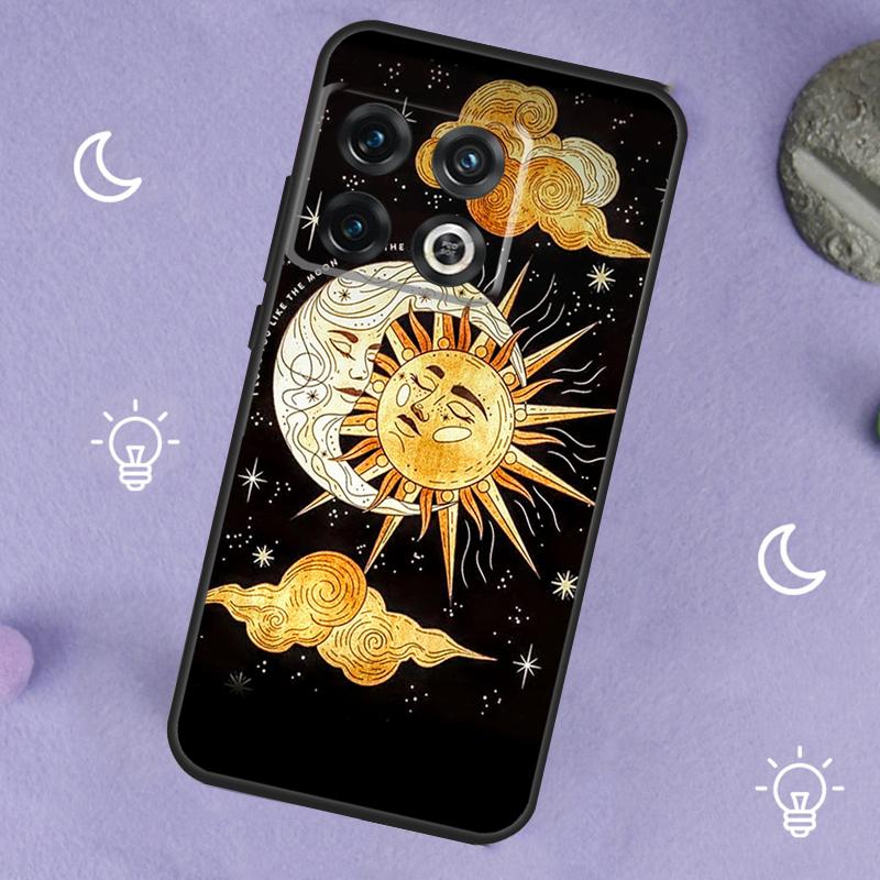 Sun Moon Face For OnePlus Nord 5 CE 2 3 4 Lite N20 N30 Case For OnePlus 15 13 12 11 10 13T 10T 10R 12R 13R