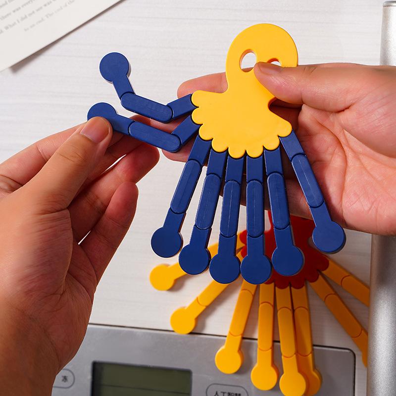 2ks Kreativní a zábavné Flexibilní a všestranné Magnety na lednici chobotnice Roztomilý magnet na lednici Po Vzkaz Dekorativní