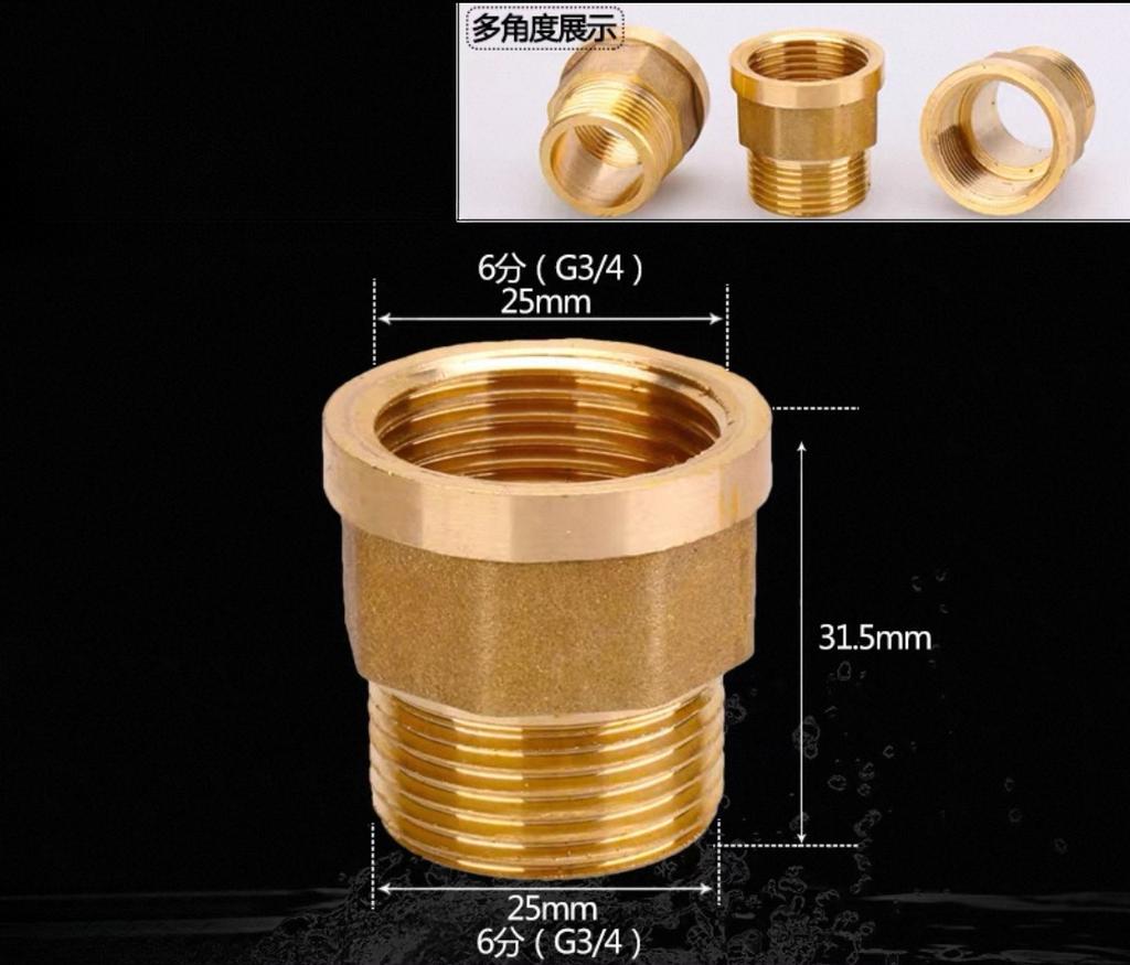 1/2" 3/4" BSP Female Male Thread Tee Type Reducing Copper Elbow Butt Joint Adapter Adapter Coupler Water Pipe Plumbing Fittings
