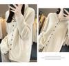 Women's Loose Knit Wool Cardigan Sweater - Autumn/Winter Casual Top