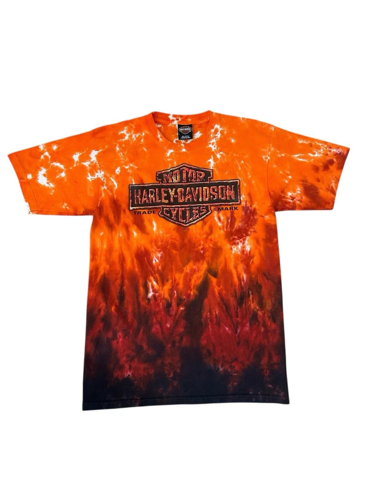 Harley Davidson Tie Dye T Shirt Men’s Large Orange Minnesota Vtg 90’s 3XL