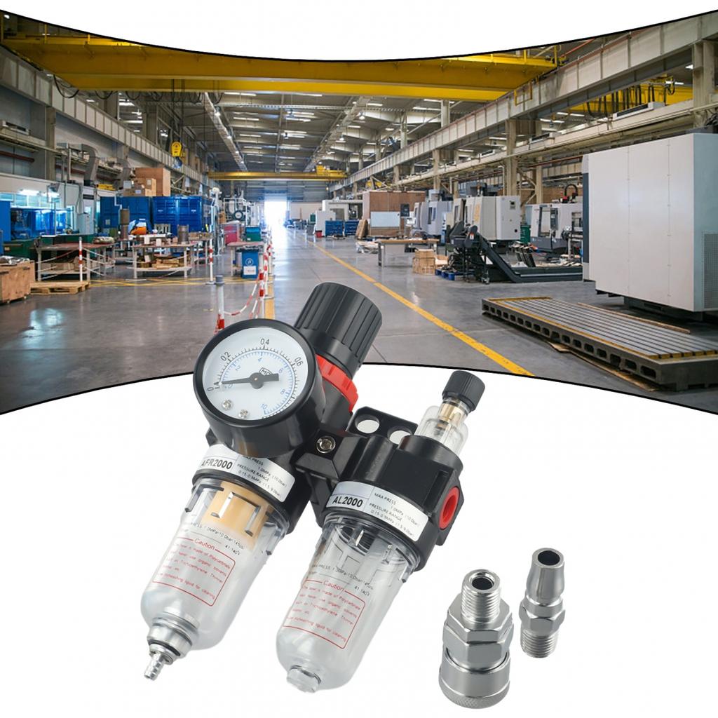 Olejový filtr vzduchového kompresoru odlučovač vody regulátor AFC2000 nástroj manometr airbrush