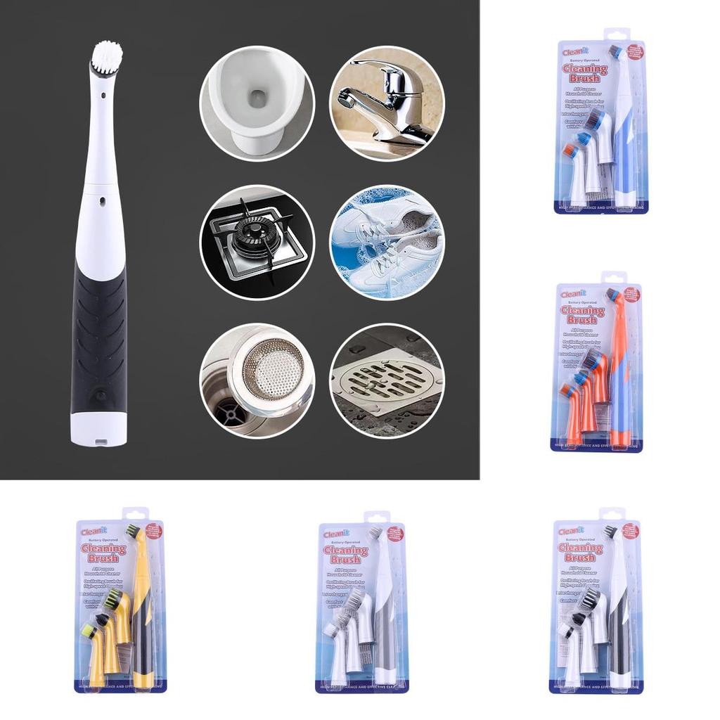 Cleaning Scrubber Super Electric Brush House Help Kitchen Bathroom 4 In 1