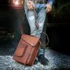 Personalized Leather Satchel Tablet Bag Laptop Case Office Briefcase Messenger Gift for Men Computer Distressed Shoulder Bag for Women