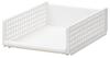 Storage Combinable Storage Wide Made In Metal Closet Clothing School Randoseru Wagon Like-it Box, Tray, S, White, MOS-16, Japan, Approx. 18.5" Deep,