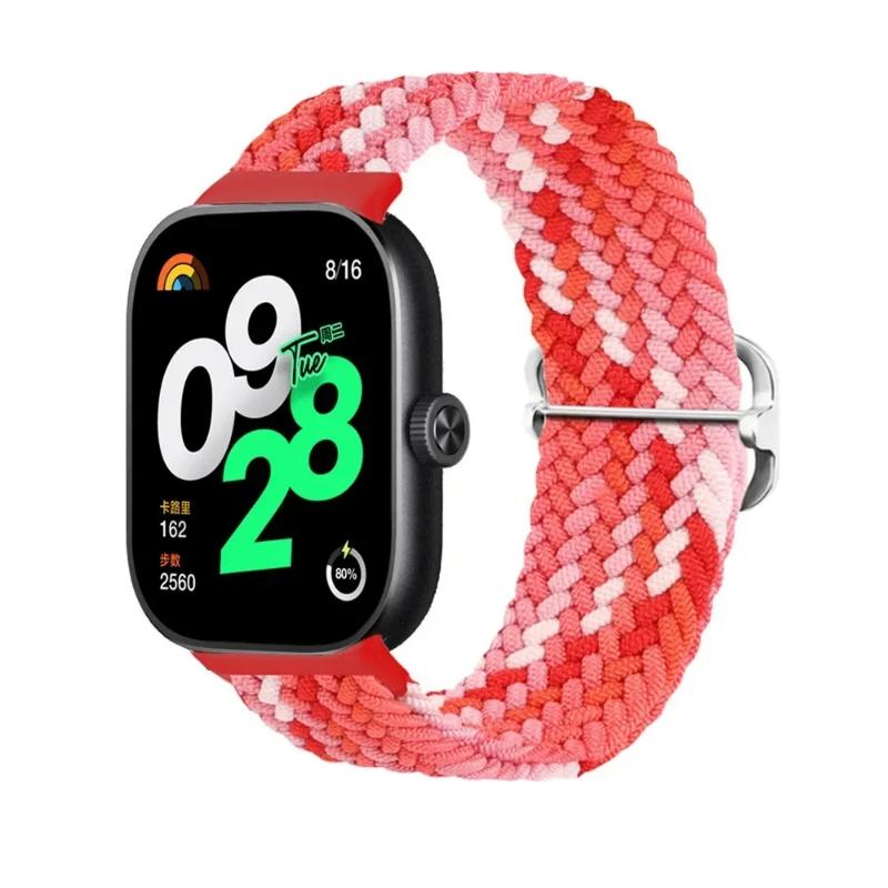 Nylon Strap For Xiaomi Mi Band 7 9 8 Pro Elastic adjustable Braided solo loop Replacement belt Bracelet Correa Redmi watch 4 5 6