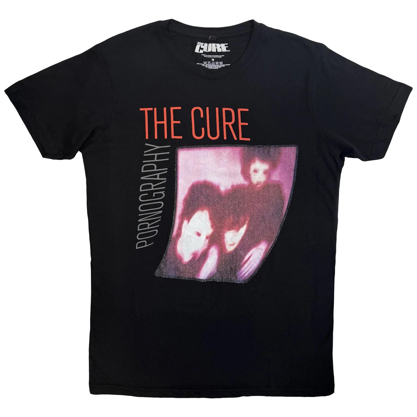 The Cure Carbon T-Shirt: Pornography Photo Warped (Black) OFFICIAL NEW M