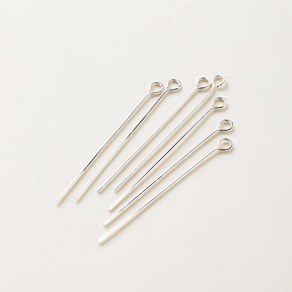 100pcs/lot 16 18 26 30 mm 14K 18K Gold Eye head Pins Eye Beads Crafs Charm Headpin For DIY Jewelry Making Supplies Accessories