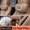 AAAQM1 Car Seat Headrest Memory Cotton Neck Pillow Stickers Accessories For BMW X5 X6 F30 F34 F10 F20 G20 G30 F15 F16 1 3 5 7 Series