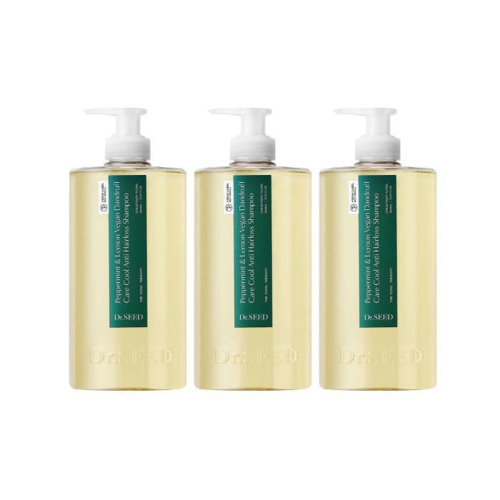 DR.SEED Peppermint & Lemon Vegan Dandruff Care Cool Shampoo 1000ml , Scalp Scrub Shampoo 250ml (7 Options)