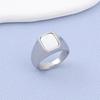 R3482 1pc Man/Women Gemstone Style Wedding Titanium Steel Ring,Fashion Men's 316LStainless Steel Lightweight and Compact Rings