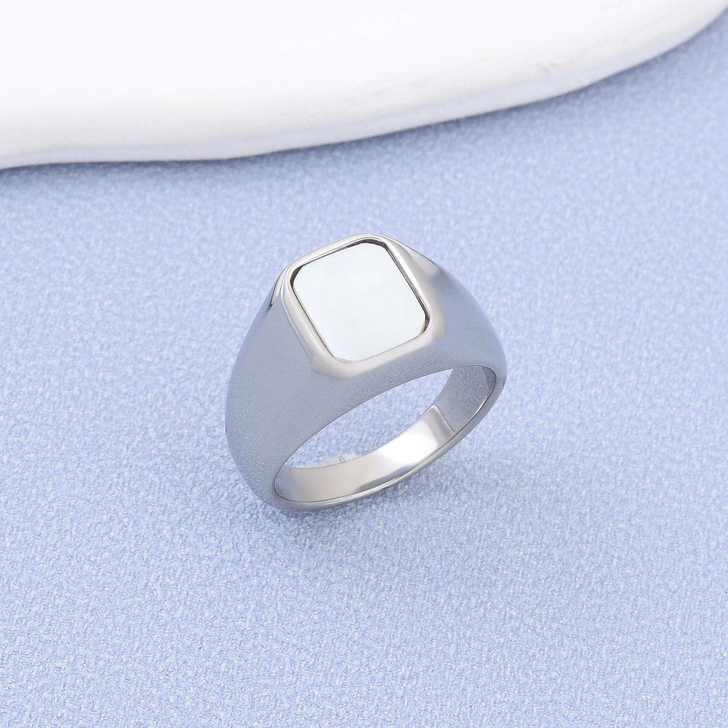 R3482 1 шт. Мужское/Женское Титановое Стальное Кольцо в Стиле Драгоценных Камней для Свадьбы, Модное Мужское Легкое и Компактное Кольцо из Нержавеющей Стали 316L 7