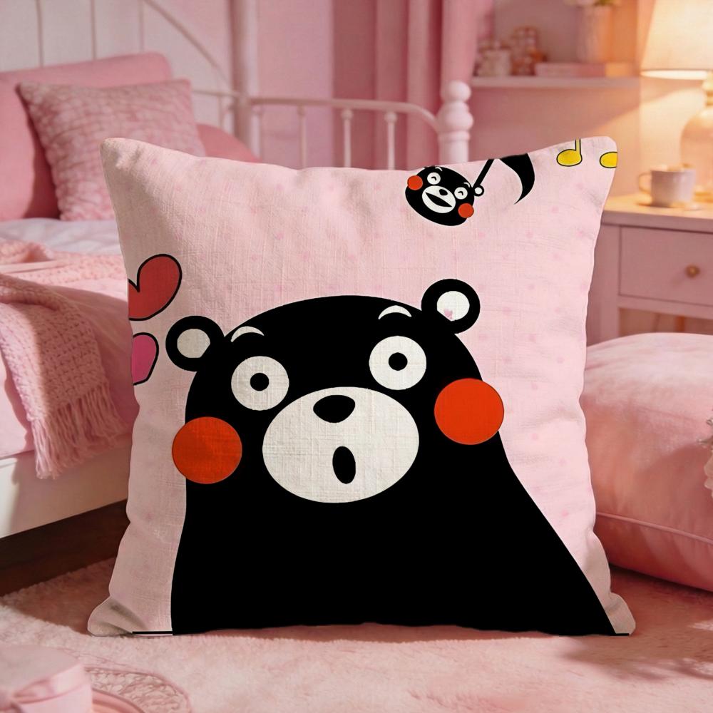 Kkumamons Cute Cartoon Cushion Cover Premium Comfort Reversible Pillow Cove Two In One Design For Any Room Car Interior