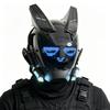 Maschera Casco LED Cyberpunk con Schermo Integrato - Controllo APP Maschera Integrale Techwear per Halloween Cosplay Festa Festival Musicale