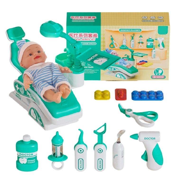 Children Pretend Play Doctor Dentist Kits with Realistic Doctor Tools and Accessories for Preschool Kids Fun Learning