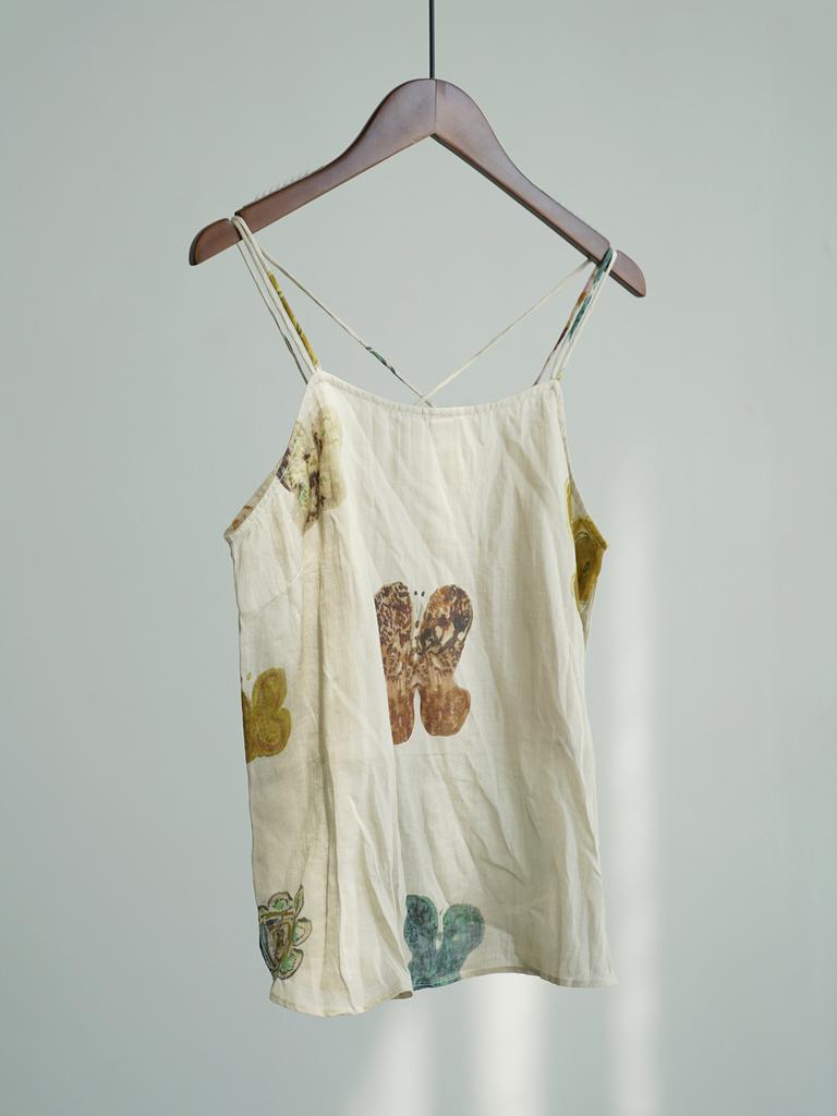 Johnature Women VintageTops Print Summer Casual Soft Female Cloths Chinese Style Tops