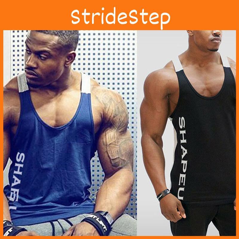 Premium Quality Gym Men's Muscle Sleeveless Tank Top Tee Shirt For Bodybuilding