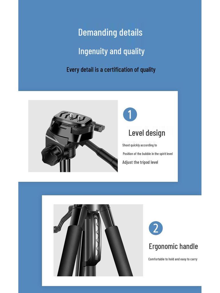 Floor-Standing Tripod for Mobile Phones and Cameras – Ideal for Live Broadcasts and Photography