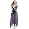 Zombie Queen Costume Vampire Bride Dress Halloween Party Cosplay