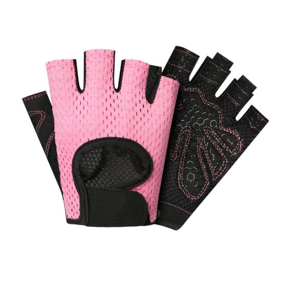 Men Women Sports Gym Fitness Workout Weightlifting Half Finger Anti-skid Gloves