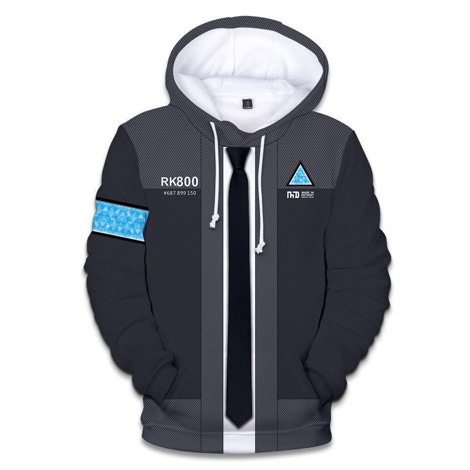 Ultimativer Komfort Detroit Become Human Connor Rk800 Hoodie Für Den Alltag