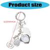 Enchanting Angel Wing Clock Keyring Vintage Alloy Bag Charm Creative Jewelry Accessory For Everyday Use