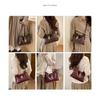 Crossbody Bag Women PU Vintage Lock Daily Commute