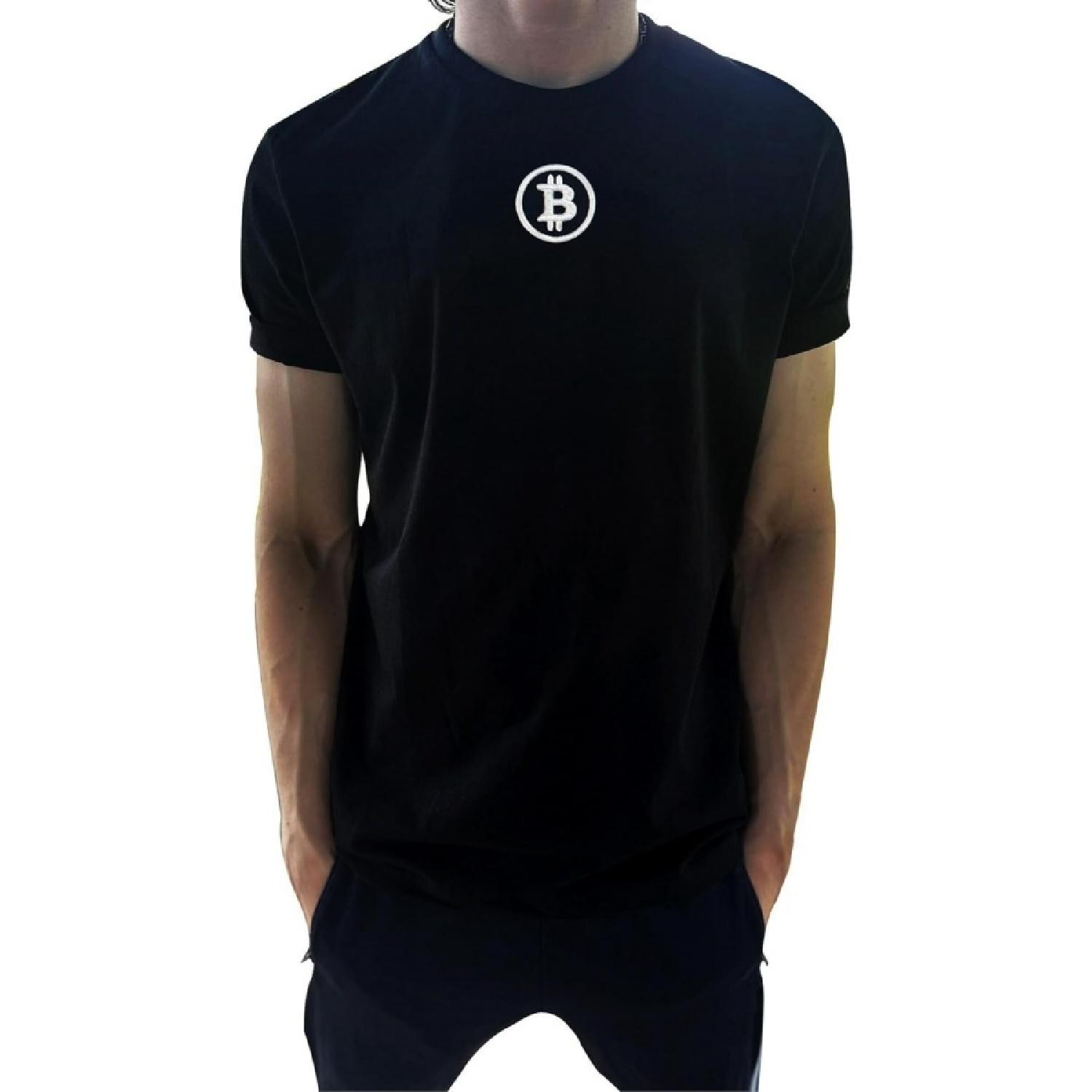 White BTC-Bitcoin Logo 3D Embroidered T-Shirt _ Bitcoin BTC Blockchain Crypto Finance Investor XXXXXL разноцветный