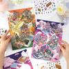 Plus Size Kawaii 3D Cartoon My Cabin Miniature Scene Stickers Visual Stacking Three Dimensional Stickers Children Festival Gift