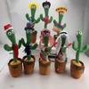 Brinquedo Cacto Dançarino Com Canto e Dança Planta de Pelúcia Interativa