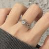 Romantic Niche Design Sense Of Roses And Thorns, Open Ring, High-End Sense, Slightly Inlaid Zircon, Girlfriends Stacking Rings