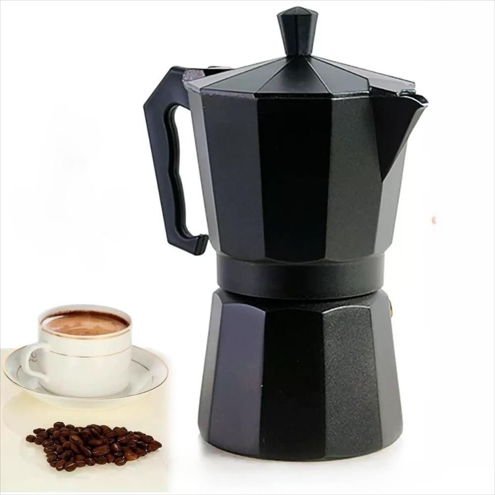 with Handle Coffee Maker Moka Pot Black Espresso Coffee Maker Classic Espresso Kettle  Cafe