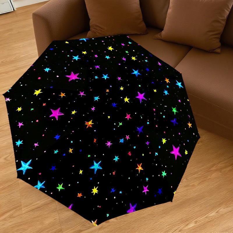 1PC stars space Automatic Open/Close Umbrella with Windproof, 8-Rib Sturdy Canopy, Durable Ribs, Fashionable Design,1278A