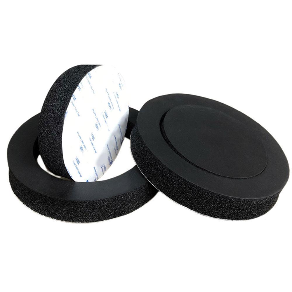 1 set 6.5 Inch Car Speaker Ring Bass Door Trim Sound Insulation Cotton Audio Speakers Sound Self Adhesive Insulation Ring