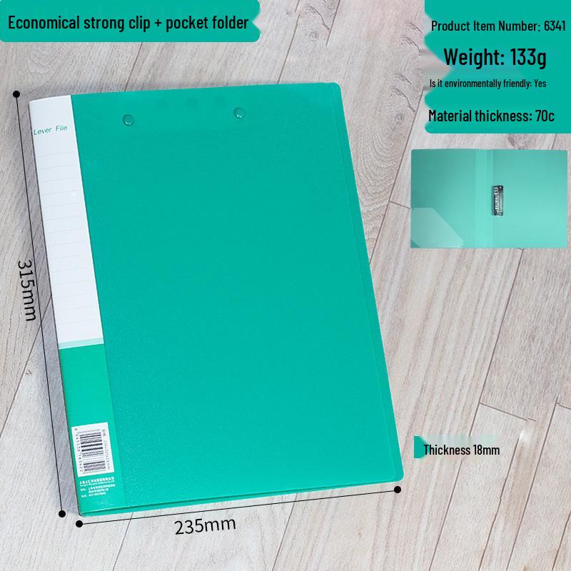 A4 Multi-color Thick Double Clip Document Holder for Office