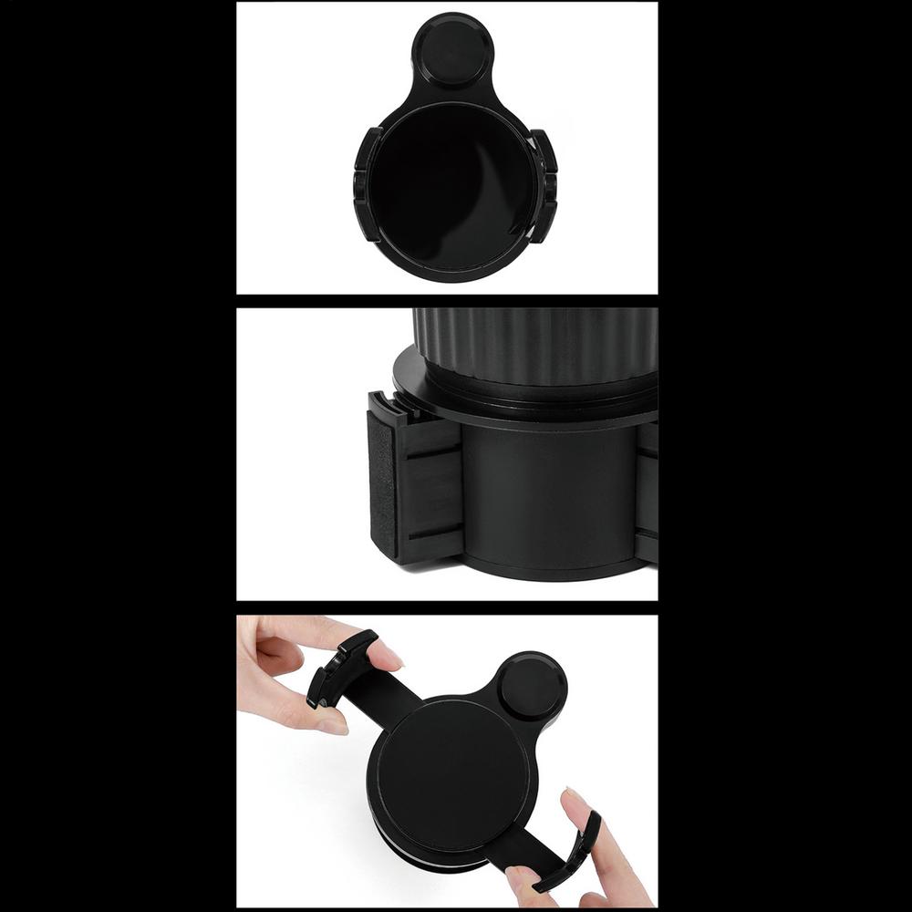 Cup Holder Extender Car Drink Holder Expander Wireless Charger 360 Rotating Phone Charger With Adjustable Base Drink Storage