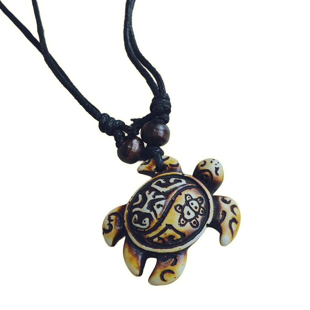 Vintage Animal Necklace, Springy Turtle Resin Jewelry Pendant, Sweater Chain Couple Accessories