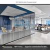 Frosted Glass Lattice Window & Door Privacy Sticker for Office and Café Decor