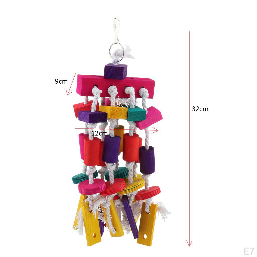 Hanging Swing Bird Parrot Climb Chew Toys Birds House Decor