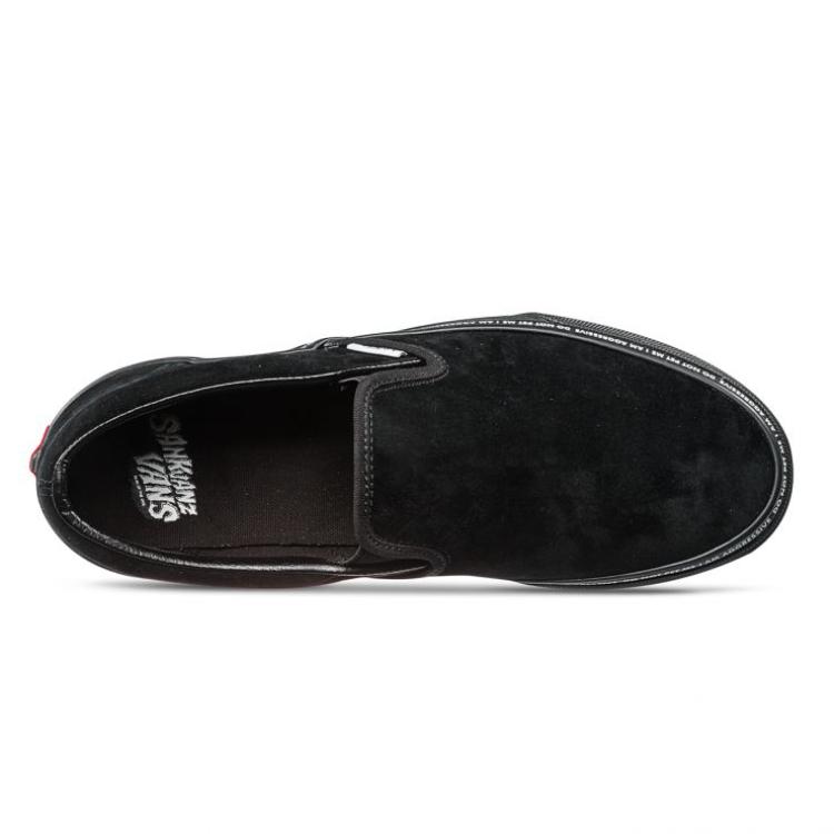 Sankuanz x Vans Classic Slip-On Year Of The Dog Unisex Sneakers Black VN0A38F7PYD